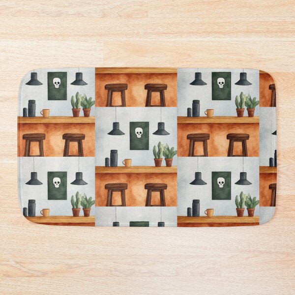 Item preview, Minimalist Cafe with Skull Decor designed and sold by WPCreator.