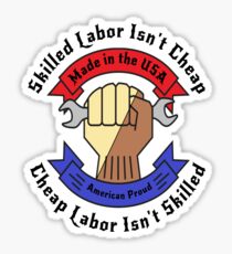 Skilled Workers Labor Union Collection Sticker