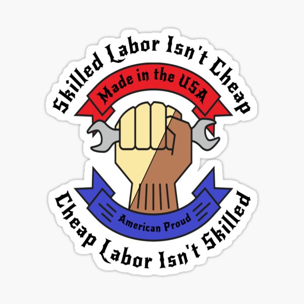 Colección de Sindicatos de Trabajadores Calificados Pegatina