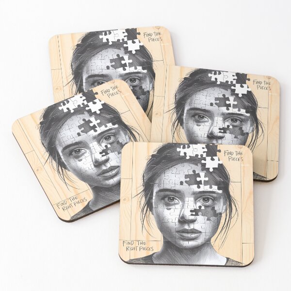 Item preview, Puzzle Portrait of a Young Woman designed and sold by ZetaDream.