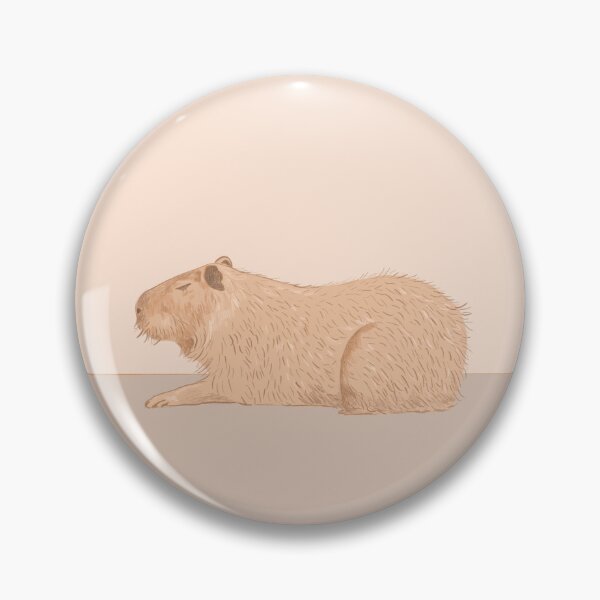 Item preview, Sleeping capybara drawing designed and sold by SaryandSaff.