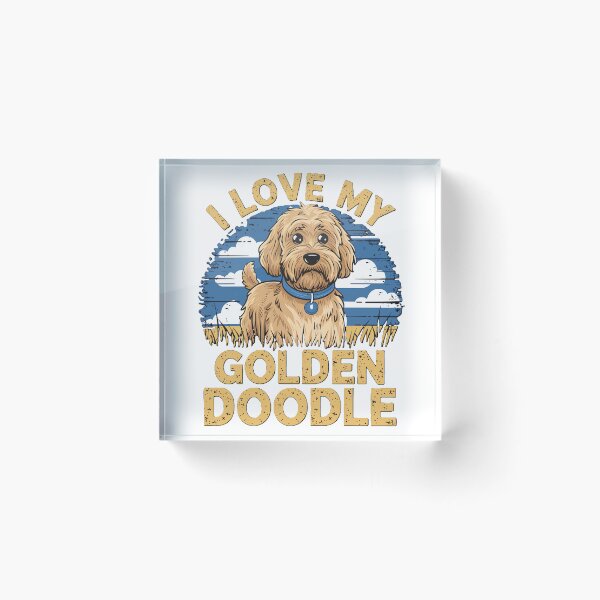 Item preview, I love my golden doodle designed and sold by pixelpeakART.