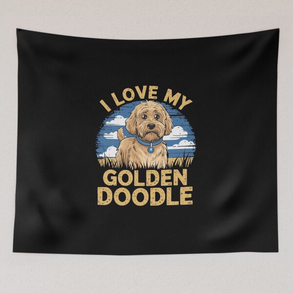 Item preview, I love my golden doodle designed and sold by pixelpeakART.