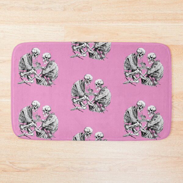 Item preview, BJJ jiu jitsu rolling submission skeleton martial arts pink designed and sold by Newhyperion.