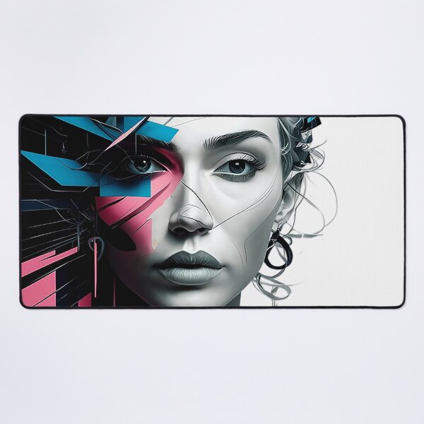 Item preview, Abstract Geometric Woman’s Face designed and sold by ZetaDream.