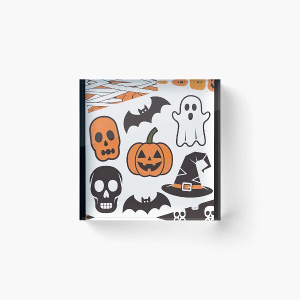 Item preview, Halloween Phone Case for iPhone 14 Pro Max Anti-Yellowing Clear Soft TPU + Black Camera Frame Protection Anti-Scratch Shockproof Phone Cover with Skull Bat Pumpkin Pattern designed and sold by ArteeInnovation.