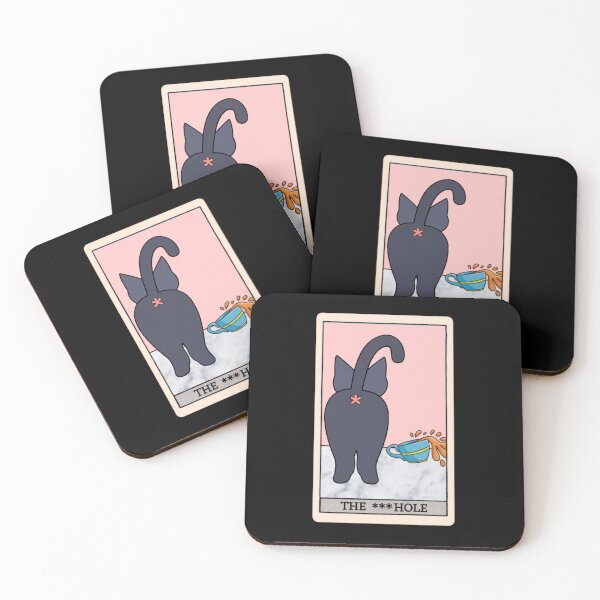 Artikelvorschau, Die Arschloch-Tarotkarte mit der lustigen Katze (saubere Version) entworfen und verkauft von MannyShop.