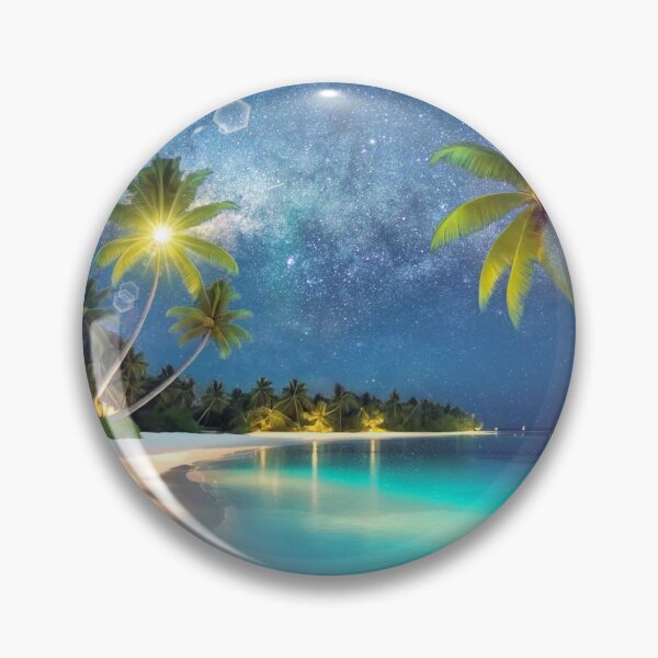 Item preview, Starlit Paradise: Secret Island Escape designed and sold by Sanctum Icons.