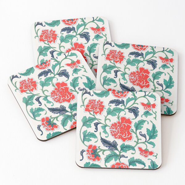 Item preview, Vintage Red Floral Pattern by Owen Jones designed and sold by supeart.