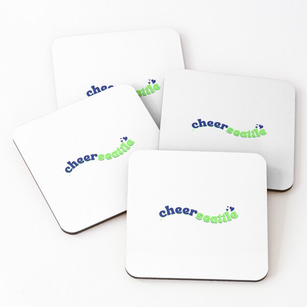 Item preview, blue and green swooshy designed and sold by CheerSeattle.