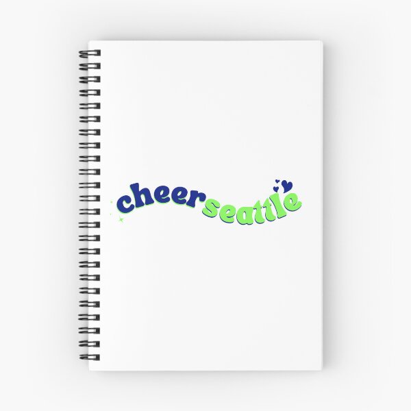 Item preview, blue and green swooshy designed and sold by CheerSeattle.
