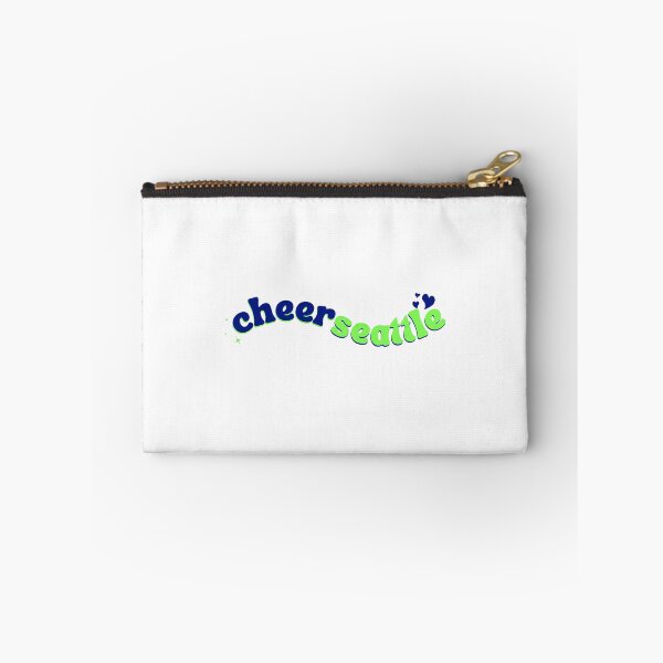 Item preview, blue and green swooshy designed and sold by CheerSeattle.