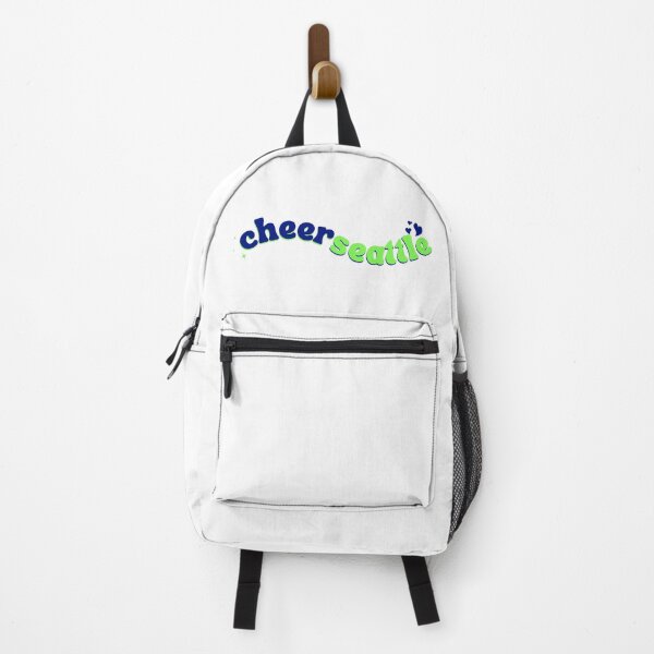 Item preview, blue and green swooshy designed and sold by CheerSeattle.