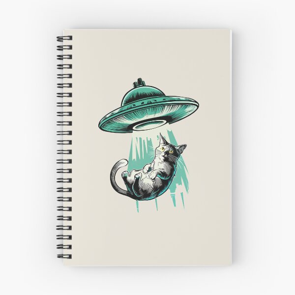 Item preview, Ufo Cat Abducted designed and sold by wowwowmeow.