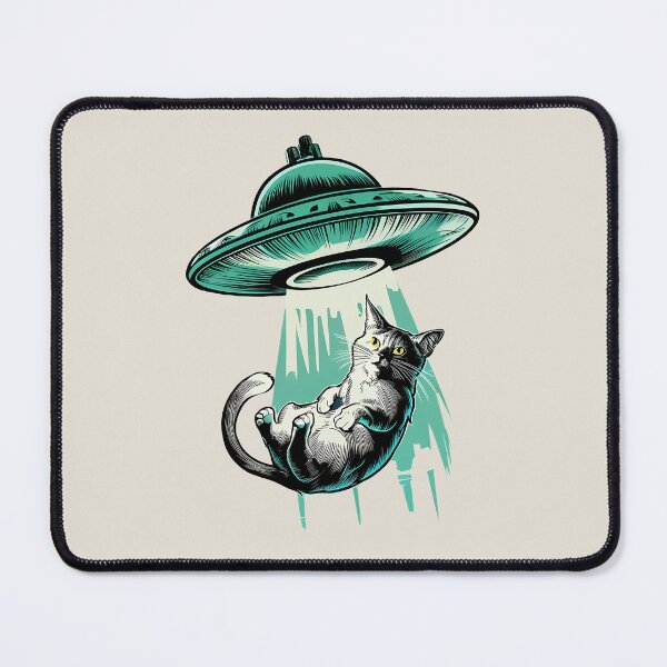 Item preview, Ufo Cat Abducted designed and sold by wowwowmeow.