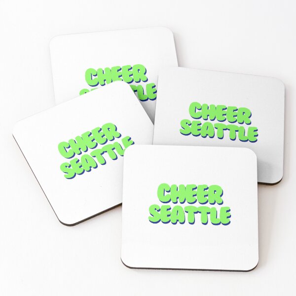 Item preview, blue and green puffy designed and sold by CheerSeattle.