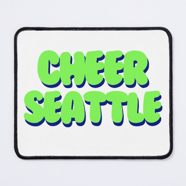 Item preview, blue and green puffy designed and sold by CheerSeattle.