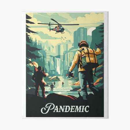 Item preview, PANDEMIC - Poster Inspired by Pandemic / Retro Board Game Poster / Wall Art Print / Fantasy, Board Game, RPG, DnD / Home Decor Gift Idea  designed and sold by RoleplayRealm.