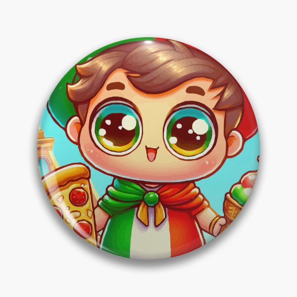 Item preview, Italian Chibi with Pizza and Gelato designed and sold by Gacram.