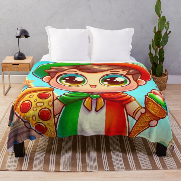 Item preview, Italian Chibi with Pizza and Gelato designed and sold by Gacram.