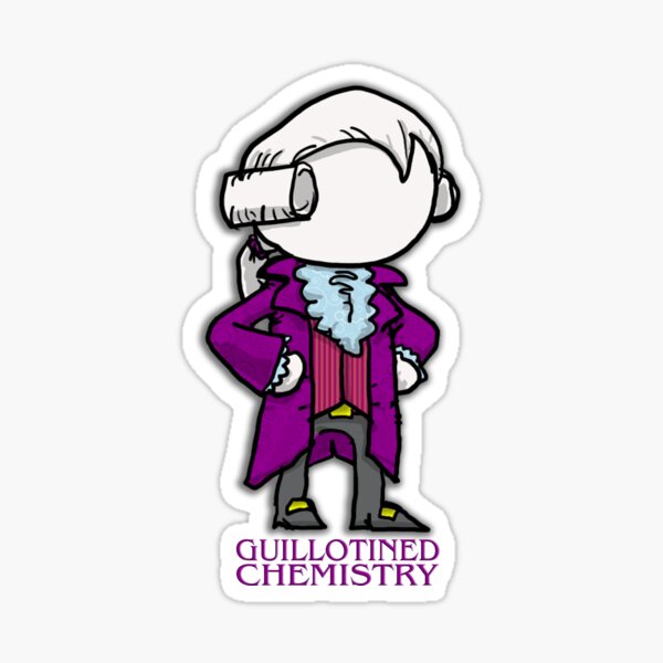 Vintage Guillotined Chemist Sticker