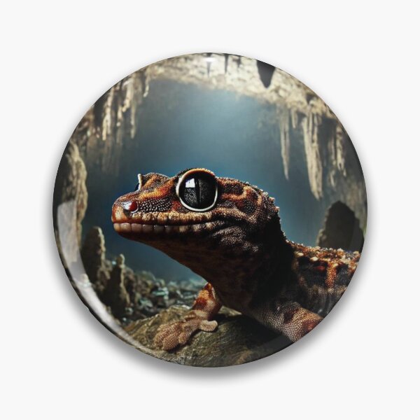 Item preview, Enigmatic Japanese Cave Gecko at Night - Mystical Nocturnal Art designed and sold by NocturnalNook.