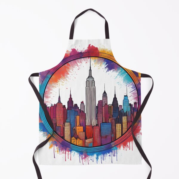 Artikelvorschau, Farbenfrohe Skyline von New York entworfen und verkauft von ShilaN1.