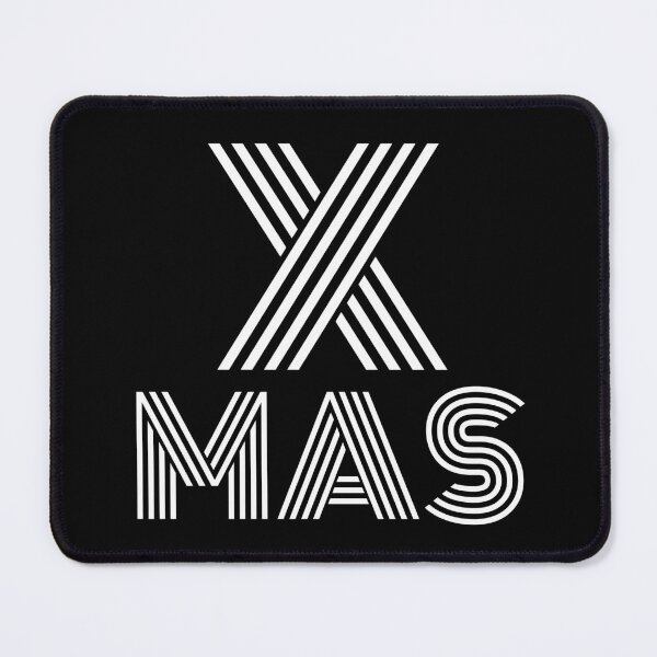 Item preview, Modern Stylish Minimalist White Christmas Typography Design "XMAS" designed and sold by AlphaBetulia.