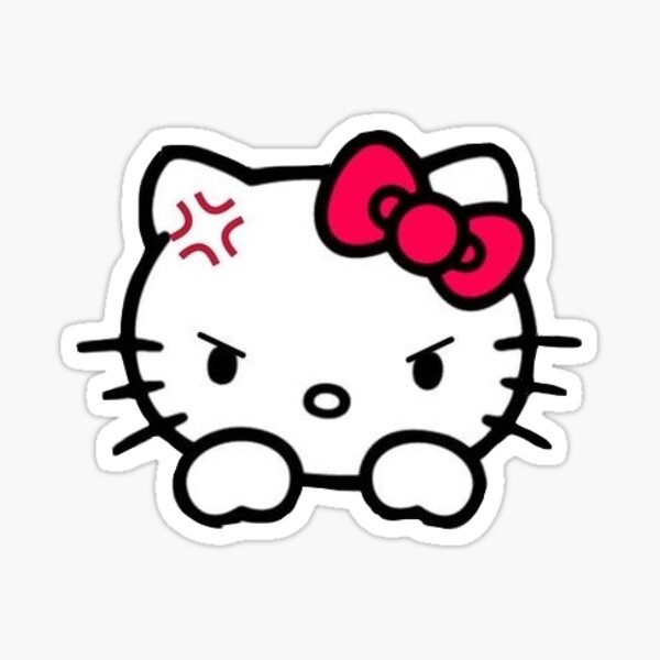 Item preview, Angry Hello Kitty  designed and sold by Sofia Escalante.