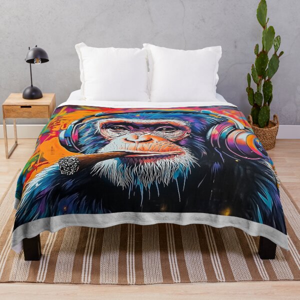 Item preview, Cigar Smoking Monkey Graffiti Style designed and sold by Rockwpapart.