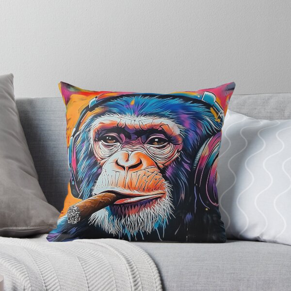 Item preview, Cigar Smoking Monkey Graffiti Style designed and sold by Rockwpapart.