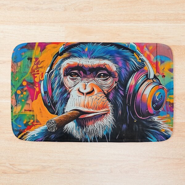 Item preview, Cigar Smoking Monkey Graffiti Style designed and sold by Rockwpapart.