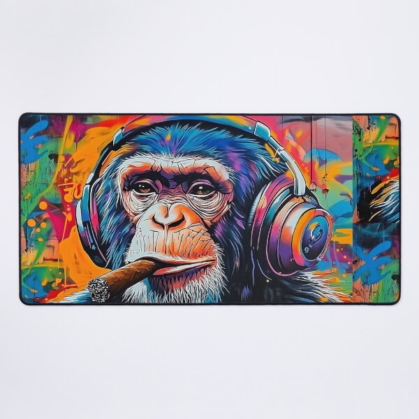 Item preview, Cigar Smoking Monkey Graffiti Style designed and sold by Rockwpapart.