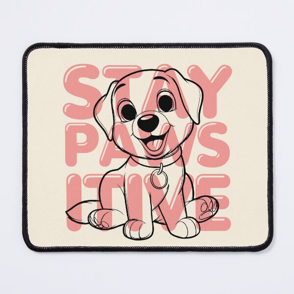 Item preview, Stay Pawsitive Cute Labrador Dog Outline designed and sold by The magic  Yellow bus.