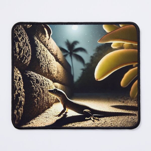 Item preview, Nighttime Mourning Gecko in Hawaiian Moonlight designed and sold by NocturnalNook.
