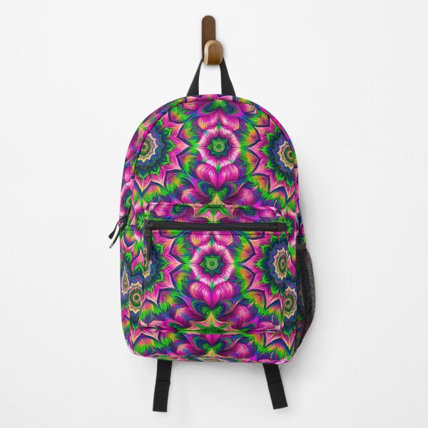 Item preview, Kaleidoscope pattern, color mandala pink and green designed and sold by patterncrow.