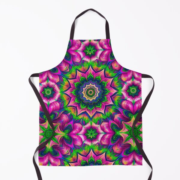 Item preview, Kaleidoscope pattern, color mandala pink and green designed and sold by patterncrow.