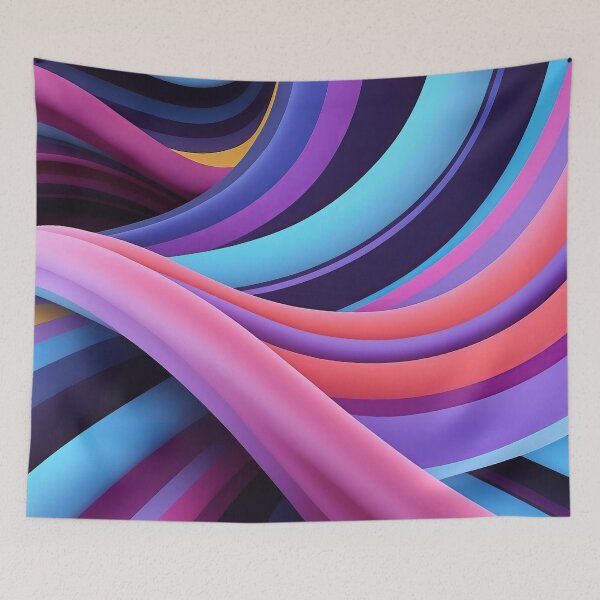 Item preview, Flowing Pastel Waves of Colour designed and sold by ArtComixHaven.
