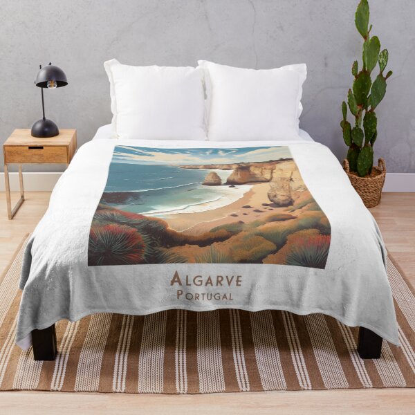 Item preview, Retro Algarve travel poster – Vintage Minimal Coastal Art designed and sold by pod24.