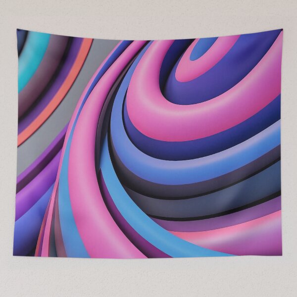 Item preview, Colourful Spirals in Motion designed and sold by ArtComixHaven.
