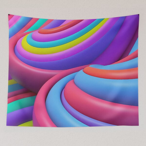 Item preview, Vibrant Curves of Colour designed and sold by ArtComixHaven.
