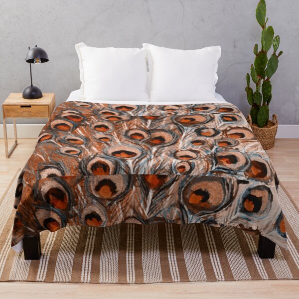 Item preview, Orange Peacock Feathers designed and sold by Nicola Morgan.
