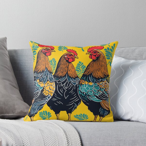 Item preview, Three French Hens Cut-Out Stencil-Style designed and sold by taiche.
