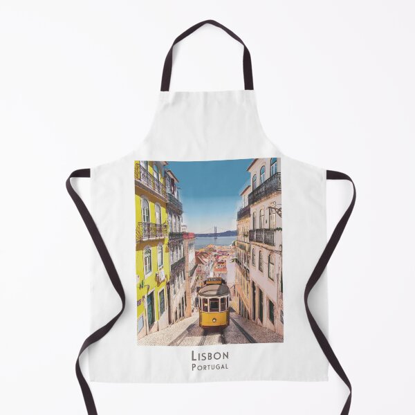 Artikelvorschau, Retro Lissabon Reiseplakat – Vintage & Minimalistisches Design - Gelbe Straßenbahn entworfen und verkauft von pod24.