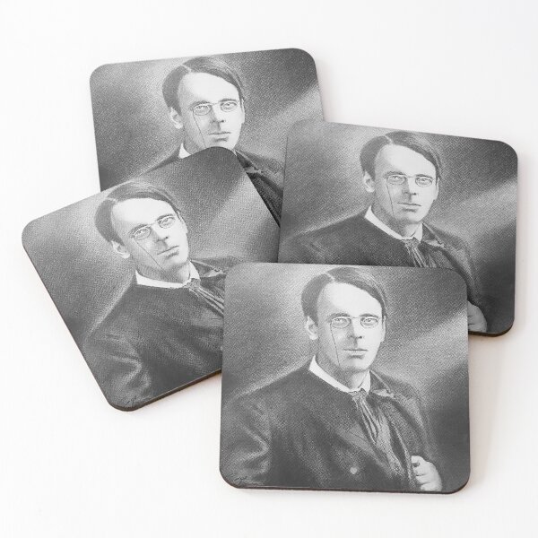 Item preview, Portrait Wall Art for Sale | Redbubble | W B Yeats Pencil Portrait Print designed and sold by ConorKeeganArt.