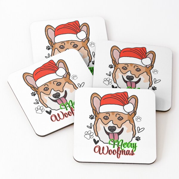 Item preview, Corgi "Merry Woofmas" Dog with Christmas Hat – Festive & Fun Holiday Design designed and sold by MrsCreative1.