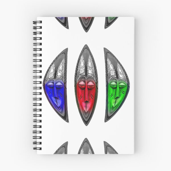 Item preview, African Mask Red Green Blue designed and sold by 104paul.