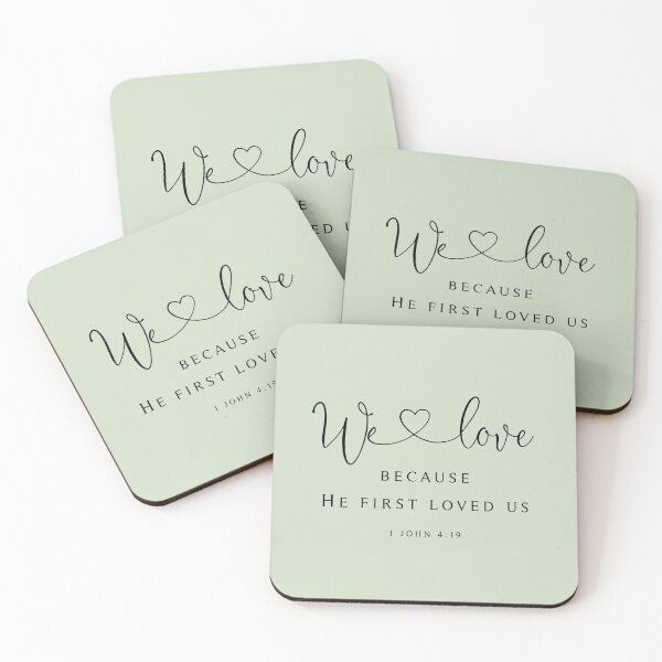 Item preview, He First Loved Us designed and sold by KAMdesignhaus.