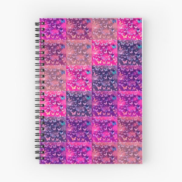 Item preview, NOT REAL Patchwork, JUST Patchwork LOOK Design PRINT Girly Butterflies in Pink Lilac Purple  designed and sold by Beachy.