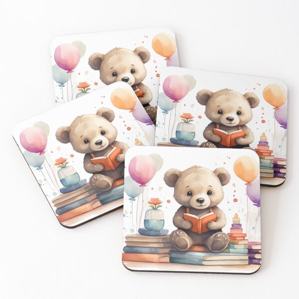 Item preview, Adorable Baby Bear on a Stack of Books designed and sold by Pawsandco.
